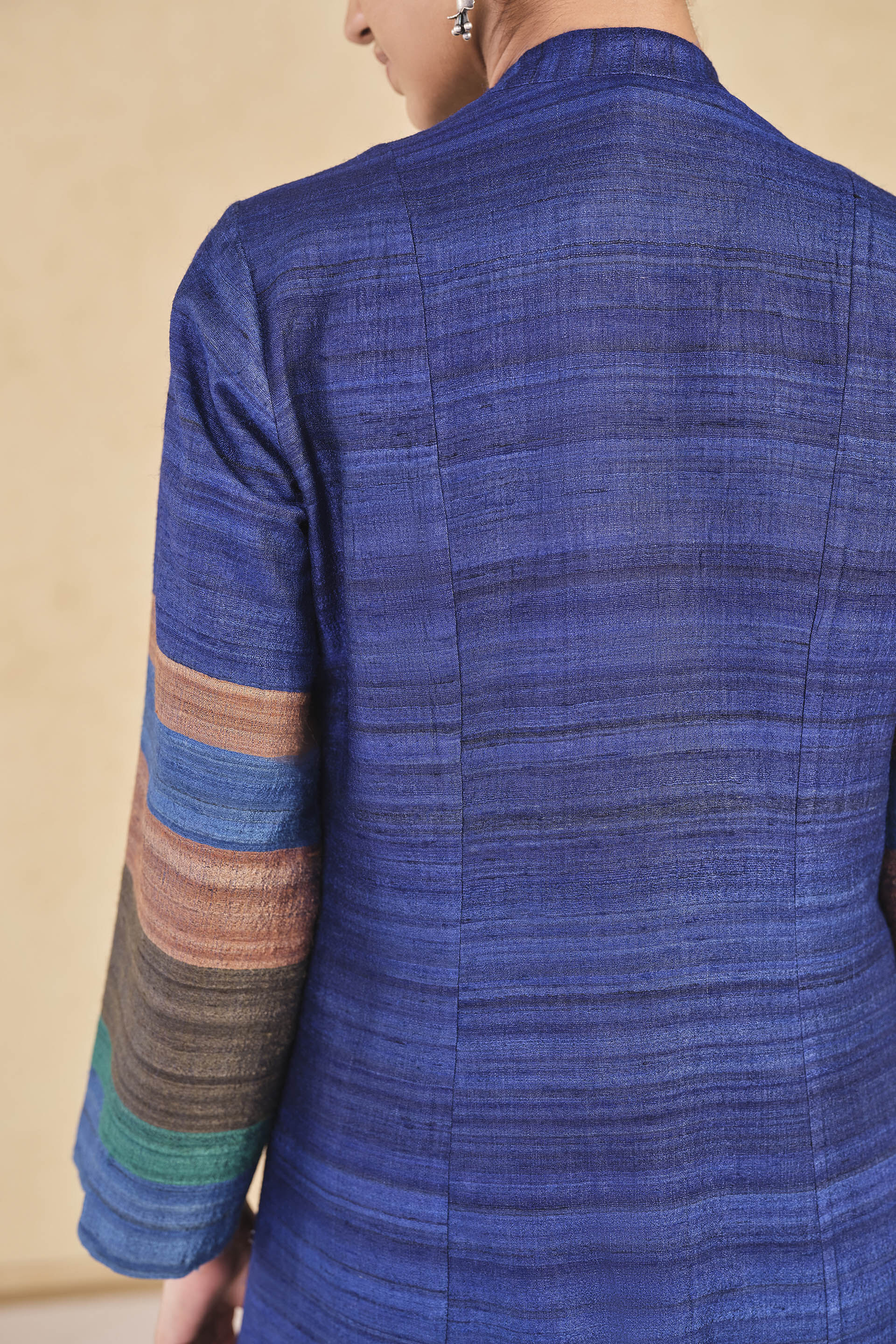 Rufaro Silk Jacket Set - Blue, Blue, image 6